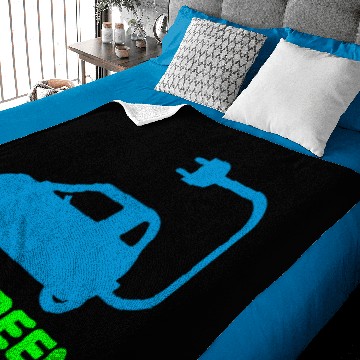 Discover GO GREEN ~ DRIVE ELECTRIC VEHICLES Baby Blankets