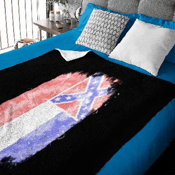 Discover Mississippi vintage flag Baby Blankets