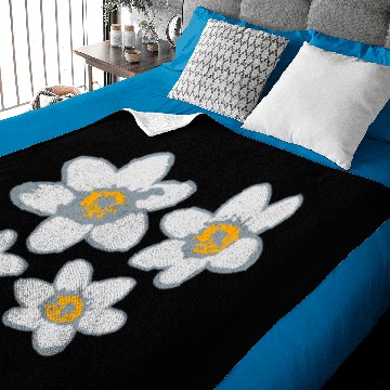 Discover pattern design flower beautiful daisy flower butte Baby Blankets