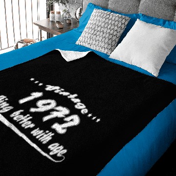 Discover Vintage 1972 Getting Better With Age Baby Blankets