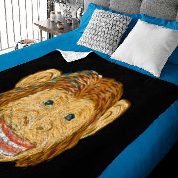 Discover Chimpanzee Head Front Isolated Baby Blankets