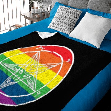 Discover Baphomet Rainbow pride Baby Blankets