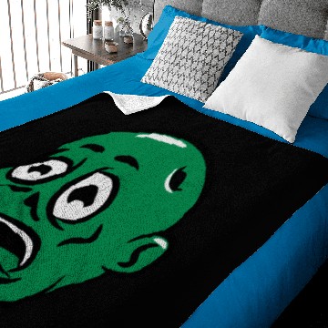 Discover zombie funny comic suit head Baby Blankets