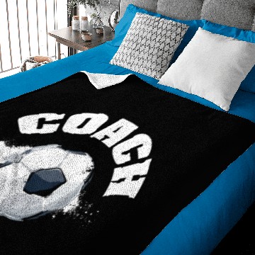 Discover Soccer Coach Baby Blankets
