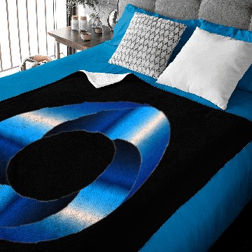 Discover Sapphire Torus Screw Baby Blankets