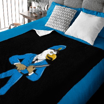Discover Bald Eagle Policeman Baton Cartoon Baby Blankets
