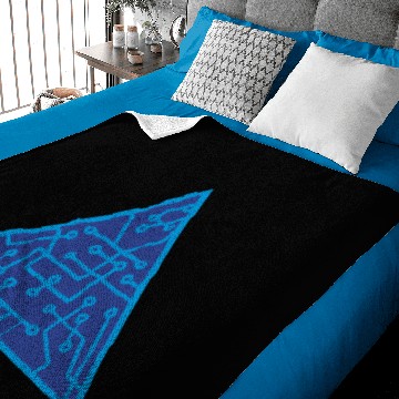Discover triangular shape microchip technology cool design Baby Blankets