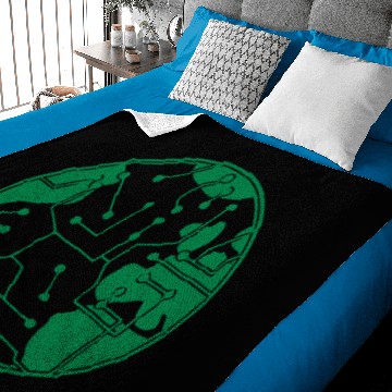 Discover earth technology networked data information electr Baby Blankets