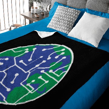 Discover earth technology networked data information electr Baby Blankets
