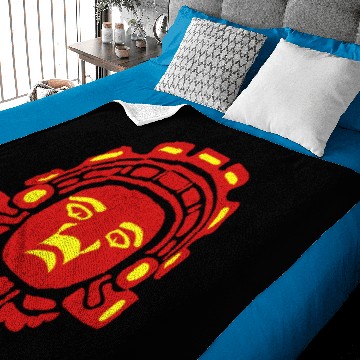 Discover aztec statue mask 3 Baby Blankets