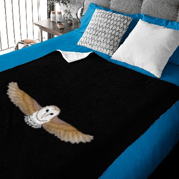 Discover barn owl fly Baby Blankets