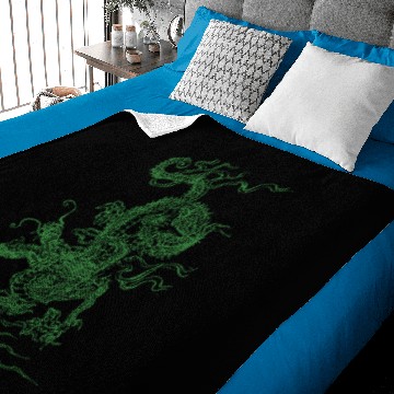Discover green chinese dragon Baby Blankets