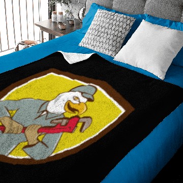 Discover Bald Eagle Plumber Monkey Wrench Crest Cartoon Baby Blankets