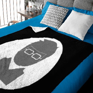 Discover Icon: Engineer Grey on White Baby Blankets