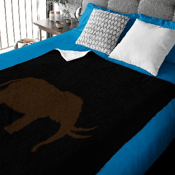 Discover Mastodon Silhouette Baby Blankets
