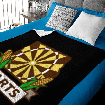 Discover Dart Board Iowa State Map Corn Retro Baby Blankets