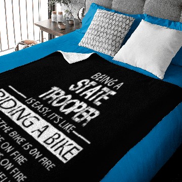 Discover State Trooper Baby Blankets