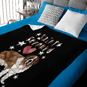 Discover Geometric Saint Bernard Baby Blankets