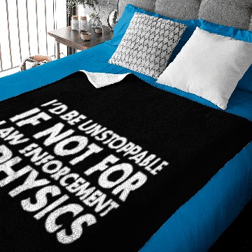 Discover I'd Be Unstoppable Law Enforcement Baby Blankets