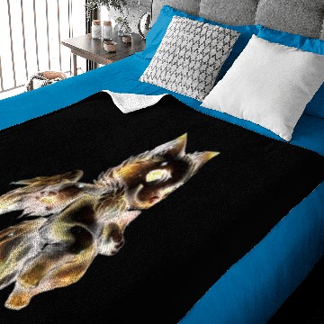 Discover galaxy wolf Baby Blankets