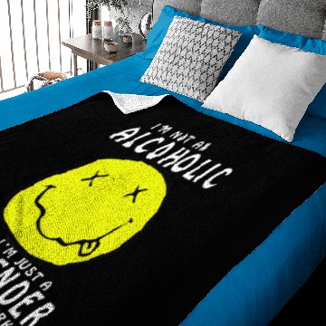 Discover Bartender doing homework - I'm not an alcoholic Baby Blankets