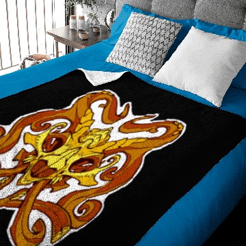 Discover Monster damask gold a Baby Blankets