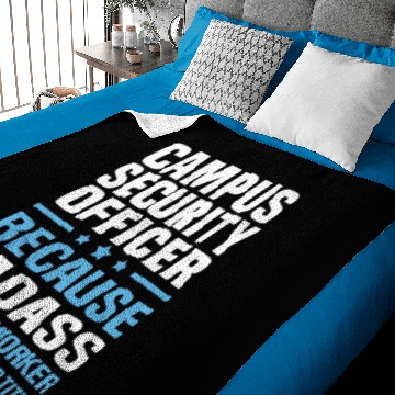 Discover Campus Security Officer Baby Blankets