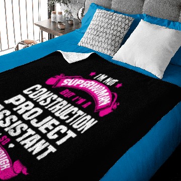 Discover Construction Project Assistant Baby Blankets