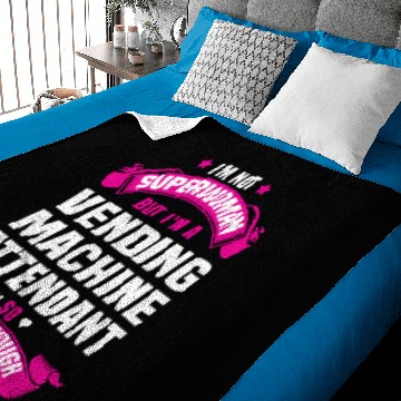 Discover Vending Machine Attendant Baby Blankets