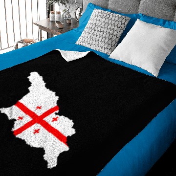 Discover Georgia Map Flag Baby Blankets