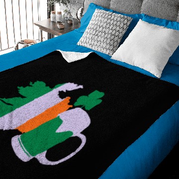 Discover St Patricks Day, Irish Beer, Clover Baby Blankets