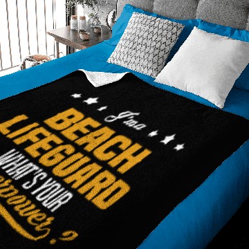 Discover Beach Lifeguard Baby Blankets