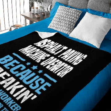 Discover Asphalt Paving Machine Operator Baby Blankets