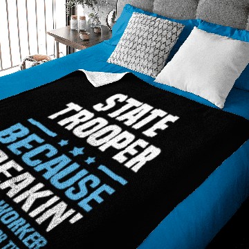 Discover State Trooper Baby Blankets