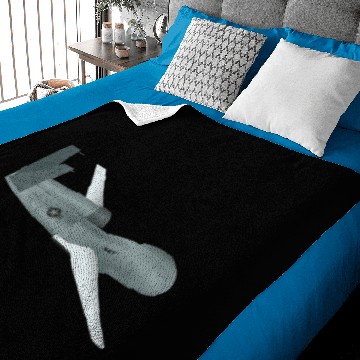 Discover Global Hawk UAV Drone simplified drawing Baby Blankets
