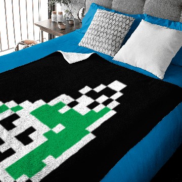 Discover Splatoon Firefin Black 8-Bit FishFry Baby Blankets