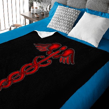 Discover Caduceus Crimson Baby Blankets