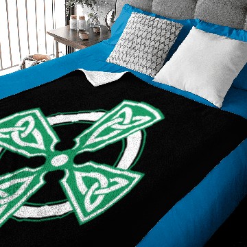 Discover Celtic cross vodicka decorative triquetras green Baby Blankets