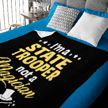 Discover State Trooper Baby Blankets