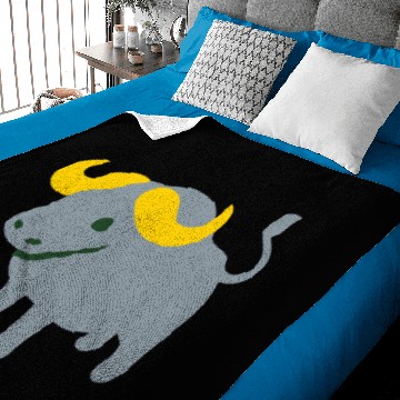 Discover Grey Bull Baby Blankets