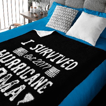 Discover I Survived Hurricane Irma Baby Blankets