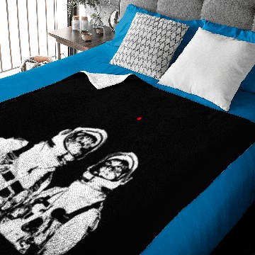 Discover Funny cat astronauts looking at a laser pen Baby Blankets