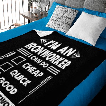 Discover Im An Ironworker Baby Blankets
