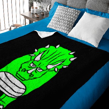 Discover horns triceratops big comic cartoon dinosaur dinos Baby Blankets