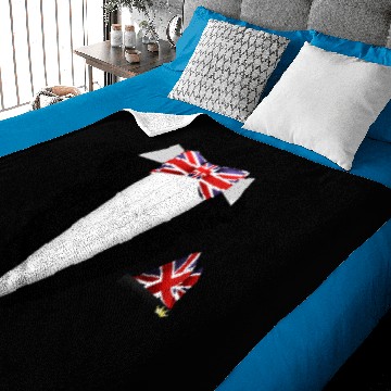Discover Wedding Union Jack Bow Tie Baby Blankets