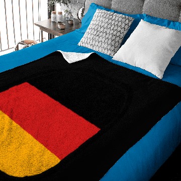 Discover button 3 colors germany nation black red gold flag Baby Blankets