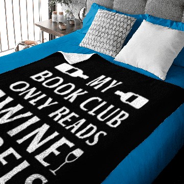 Discover Book Club Wine Labels Baby Blankets