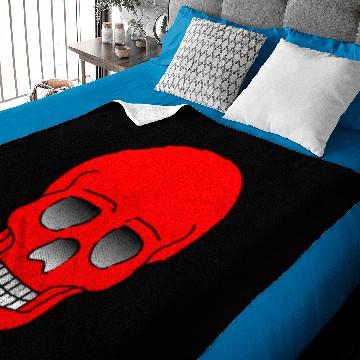 Discover Red Skull Baby Blankets