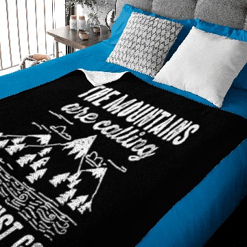 Discover The Mountains Are Calling Baby Blankets