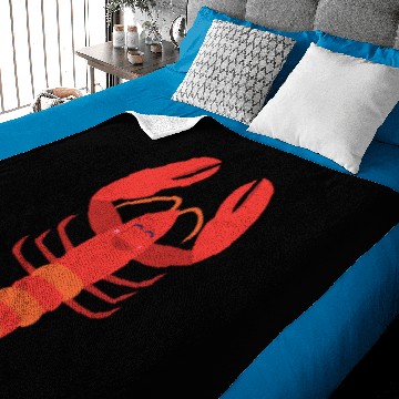 Discover Funny Lobster Sea Creature Baby Blankets